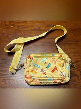 Disney Bright Yellow Mickey & Friends Small Crossbody Pouch belt bag